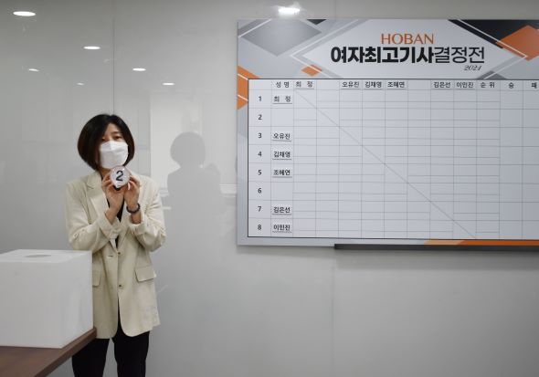 호반 여자 최고기사 결정전, 본선 대진추첨 완료